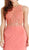 Embellished Mock Two Piece Cocktail Dress