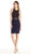 Embellished Mock Two Piece Cocktail Dress