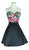Multi-Colored Embroidered Homecoming Dress