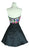 Multi-Colored Embroidered Homecoming Dress