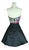 Aspeed Design Multi-Colored Embroidered Homecoming Dress in Black and Mutli-color