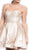 Beaded Strapless A-line Homecoming Dress