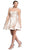 Beaded Strapless A-line Homecoming Dress
