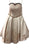 Beaded Strapless A-line Homecoming Dress