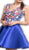 Floral Embroidered Homecoming A-line Dress