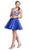 Floral Embroidered Homecoming A-line Dress