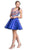 Floral Embroidered Homecoming A-line Dress