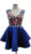 Floral Embroidered Homecoming A-line Dress