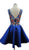 Floral Embroidered Homecoming A-line Dress