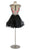 Embroidered Illusion Bateau Homecoming Dress