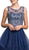 Beaded Illusion Jewel Homecoming A-line Dress