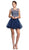Beaded Illusion Jewel Homecoming A-line Dress