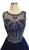 Beaded Illusion Jewel Homecoming A-line Dress