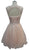 Beaded Illusion Jewel Homecoming A-line Dress