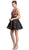 Floral Embroidered Sheer Jewel Homecoming Dress