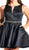 Embellished V-notch A-line Homecoming Dress