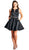 Embellished V-notch A-line Homecoming Dress