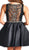Embellished V-notch A-line Homecoming Dress