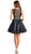 Embellished V-notch A-line Homecoming Dress