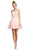 Floral Applique A-line Homecoming Dress