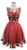 Floral Applique A-line Homecoming Dress