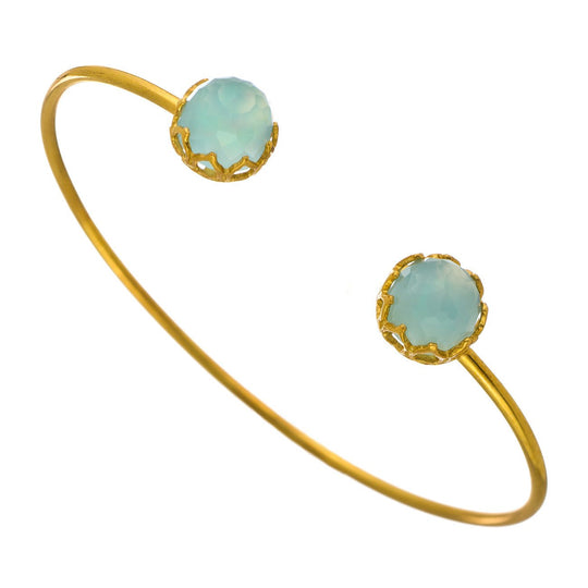 Sleeping Beauty Dome Gemstone Bangle