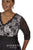 SC4018 PLUS SIZE DRESS IN BLACK/WHITE