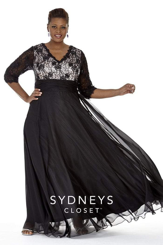 SC4018 Plus Size Dress in Black