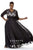 SC4018 PLUS SIZE DRESS IN BLACK/WHITE