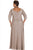 Timeless Lace Quarter Sleeve A-Line Gown SC4020