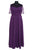 SC4046 Plus Size Dress in Aubergine
