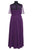 SC4046 Plus Size Dress in Aubergine