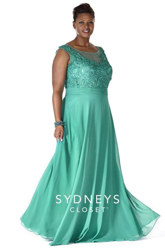SC4048 Plus Size Dress in Jade