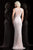 Scala - 48803 Embellished Illusion Bateau Sheath Dress In Pink