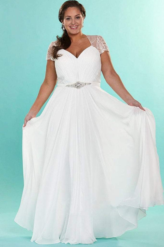 Beaded Sweetheart Chiffon A-Line Dress SC5073