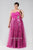 SC6007 Plus Size Dress in Berry Pink