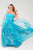SC6007 Plus Size Dress in Capri Blue