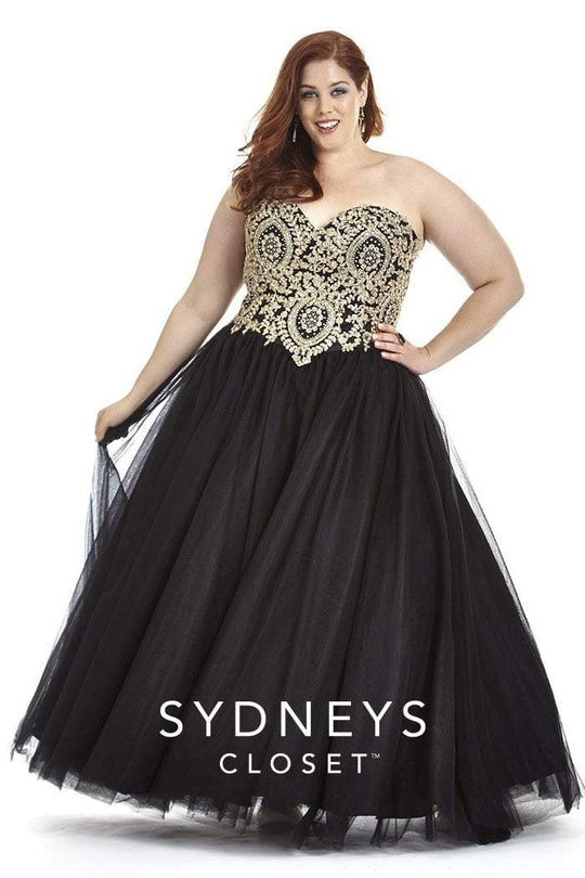 SC6010 Plus Size Dress in Black