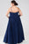 Sydney's Closet - Sweetheart Neckline with Spaghetti Straps A-line Dress SC7071 in Blue