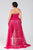 SC7112 Plus Size Dress in Deep Pink