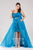 SC7112 Plus Size Dress in Ocean Blue