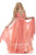 SC7147 Plus Size Dress in Coral