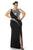 SC7157 Plus Size Dress in Black/Silver