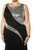 SC7157 Plus Size Dress in Black/Silver