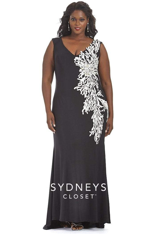 SC7165 Plus Size Dress in Black