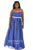 SC7168 Plus Size Dress in Royal