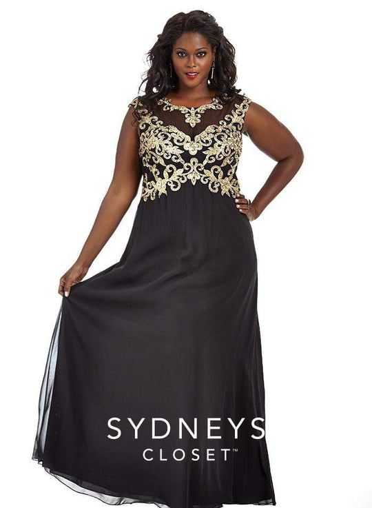 SC7169 Plus Size Dress in Black