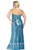 SC7171 Plus Size Dress in Blue