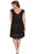 Crystal-Encrusted V-Neck Pleated A-Line Cocktail Dress SC8081
