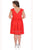 Crystal-Encrusted V-Neck Pleated A-Line Cocktail Dress SC8081